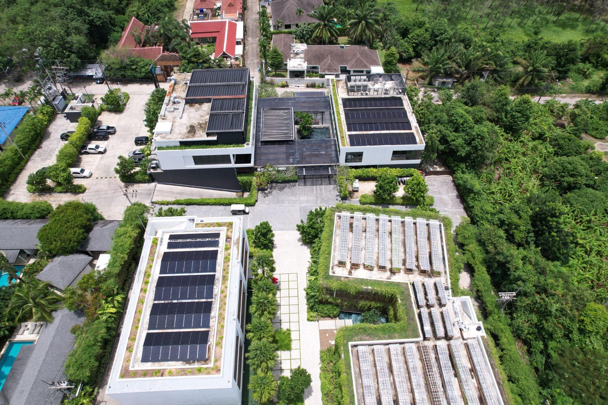 David Residence solar rooftop installation — Phuket