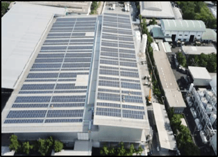 Salee Colour Public Company Limited solar rooftop installation — Samut Prakan