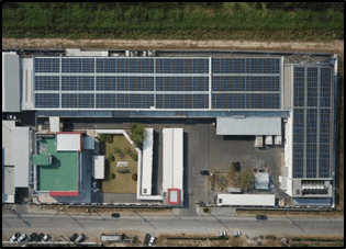 Thai Pigeon Co., Ltd. solar rooftop installation — Samut Prakan