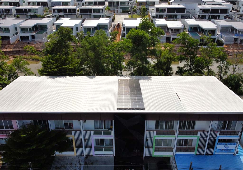 Commercial Building Phuket on grid 10 KWH
