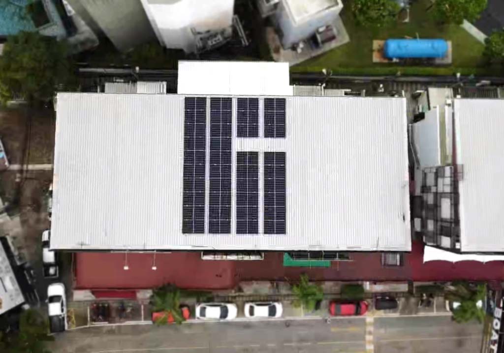 Commercial Building Phuket on grid 10KWH