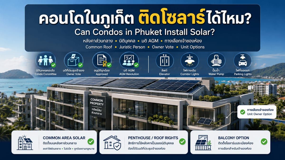 Can You Install Solar in a Phuket Condo or Apartment Building?