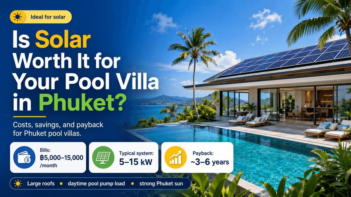 Is Solar Worth It for Your Pool Villa in Phuket?