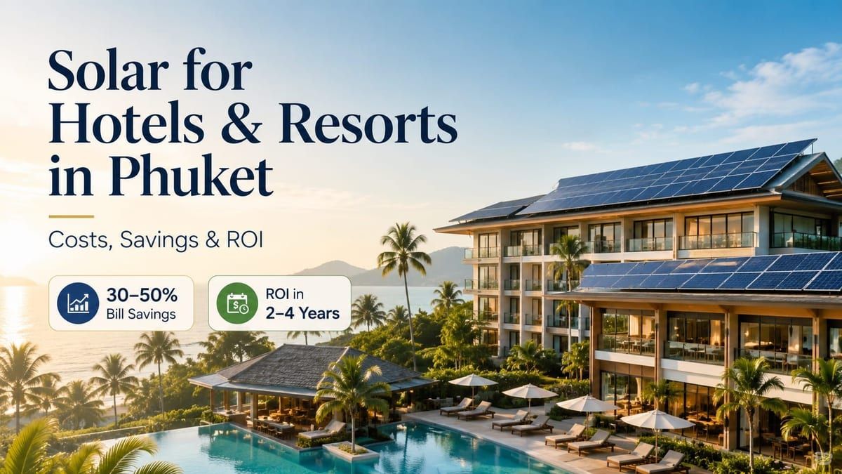 Solar for Hotels and Resorts in Phuket — Costs, Savings, and ROI