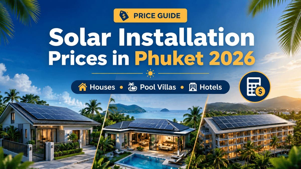 Solar Installation Prices in Phuket 2026: Houses, Pool Villas & Hotels