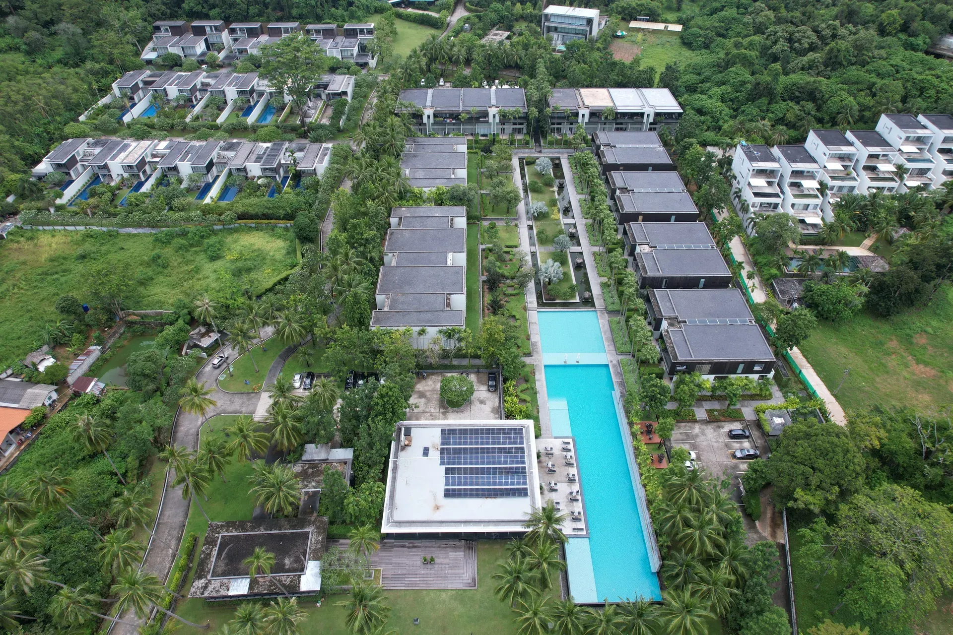 Baan Yamu (Club House) solar rooftop installation — Phuket
