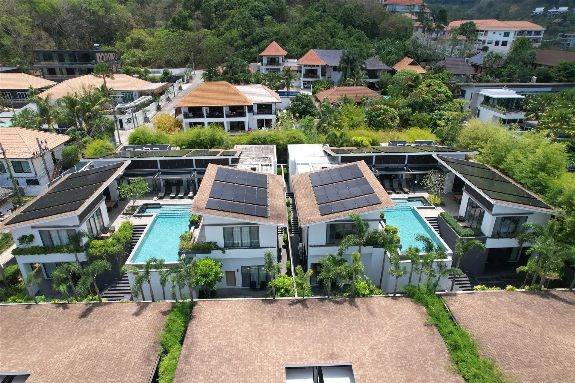 Casabay Luxury Pool Villas by STAY solar rooftop installation — Phuket
