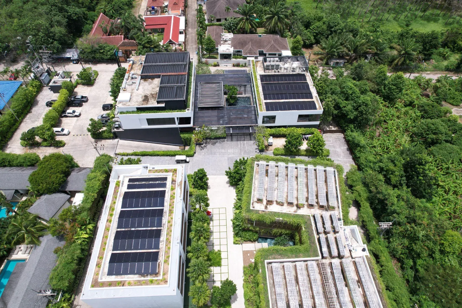 David Residence solar rooftop installation — Phuket
