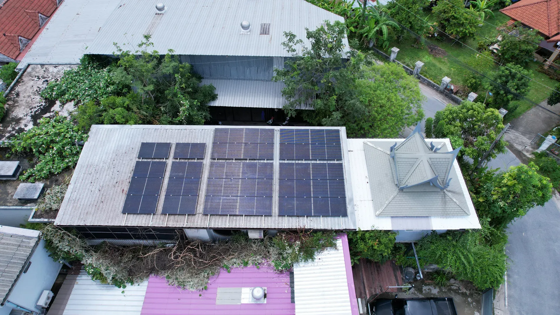 KMIT Construction Co., Ltd. solar rooftop installation — Phuket