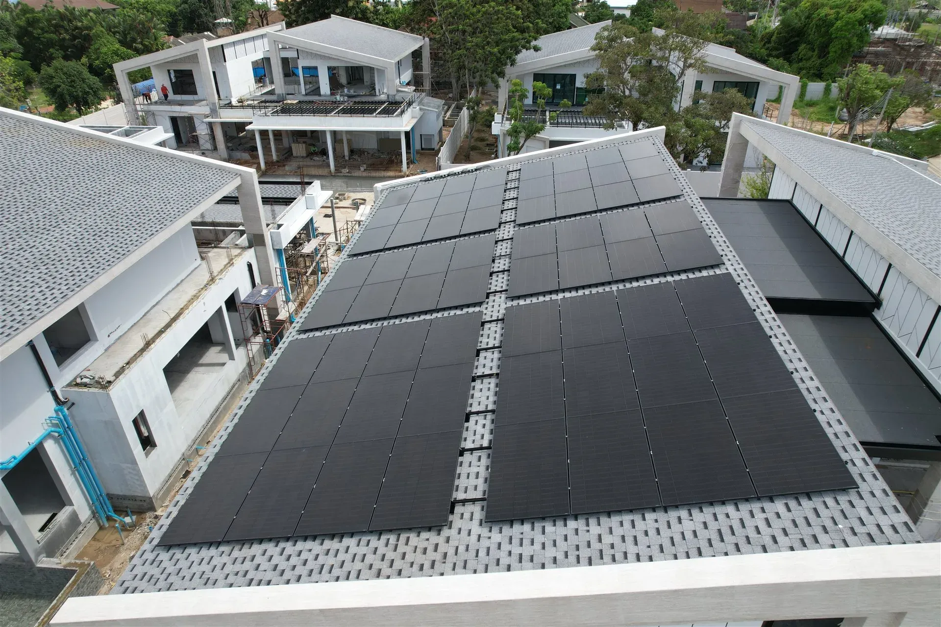 Luxury Villa Phuket solar rooftop installation — Phuket