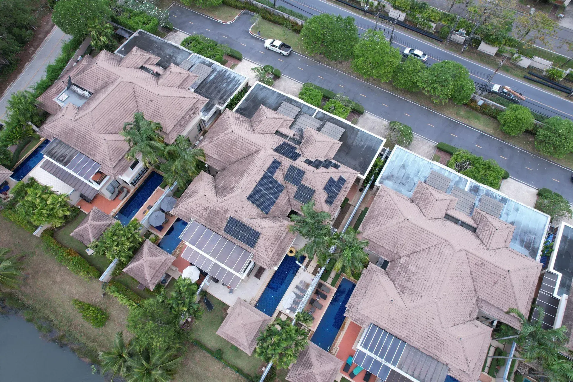 Private House - 7 solar rooftop installation — Phuket