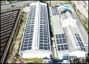 The Packaging solar rooftop installation — Chachoengsao
