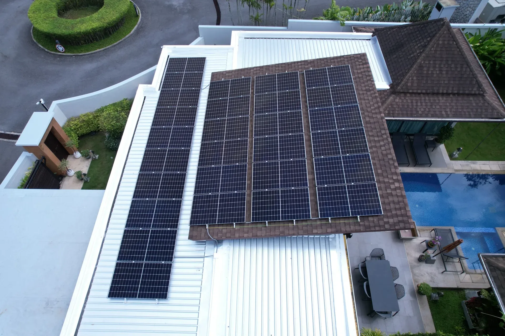 Vinzita Villas - 1 solar rooftop installation — Phuket